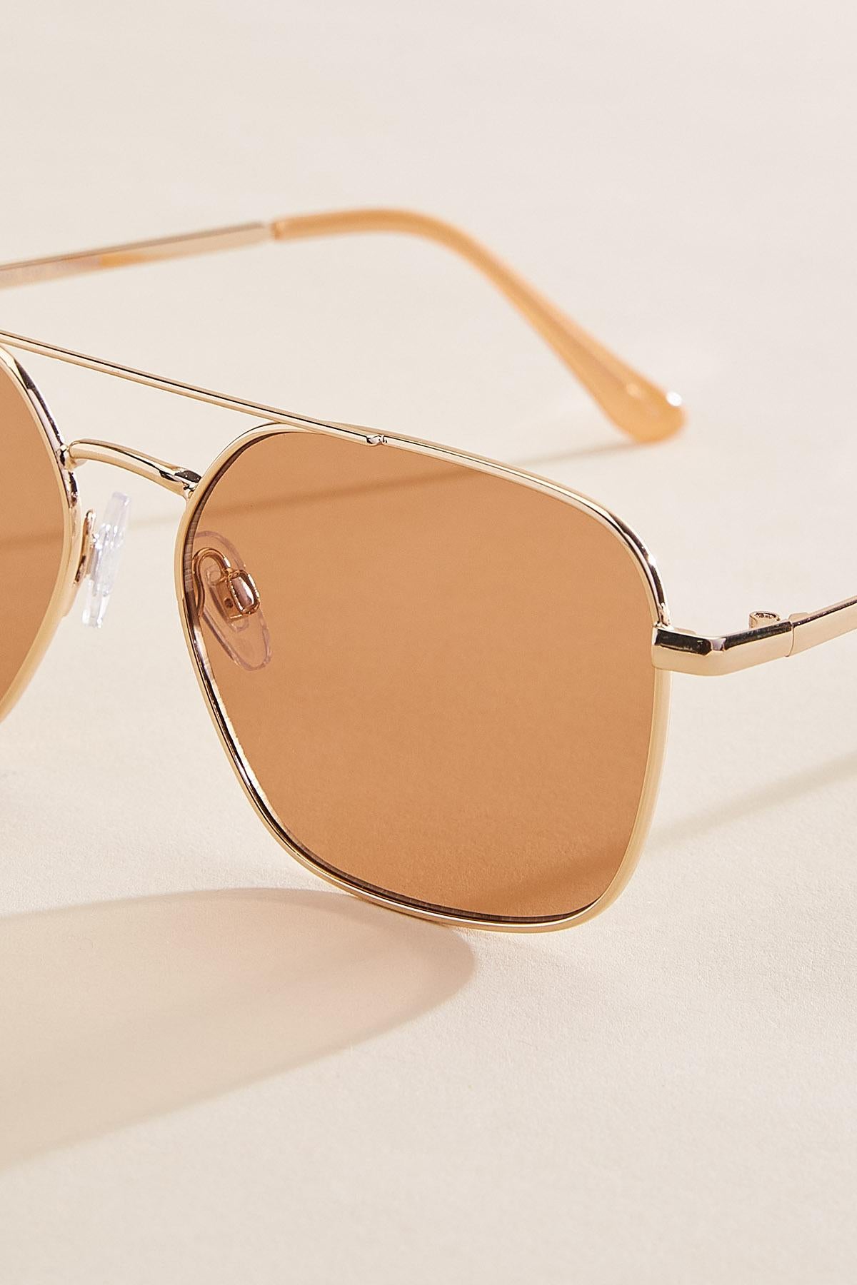 Versona gold frame aviator sunglasses GOLD