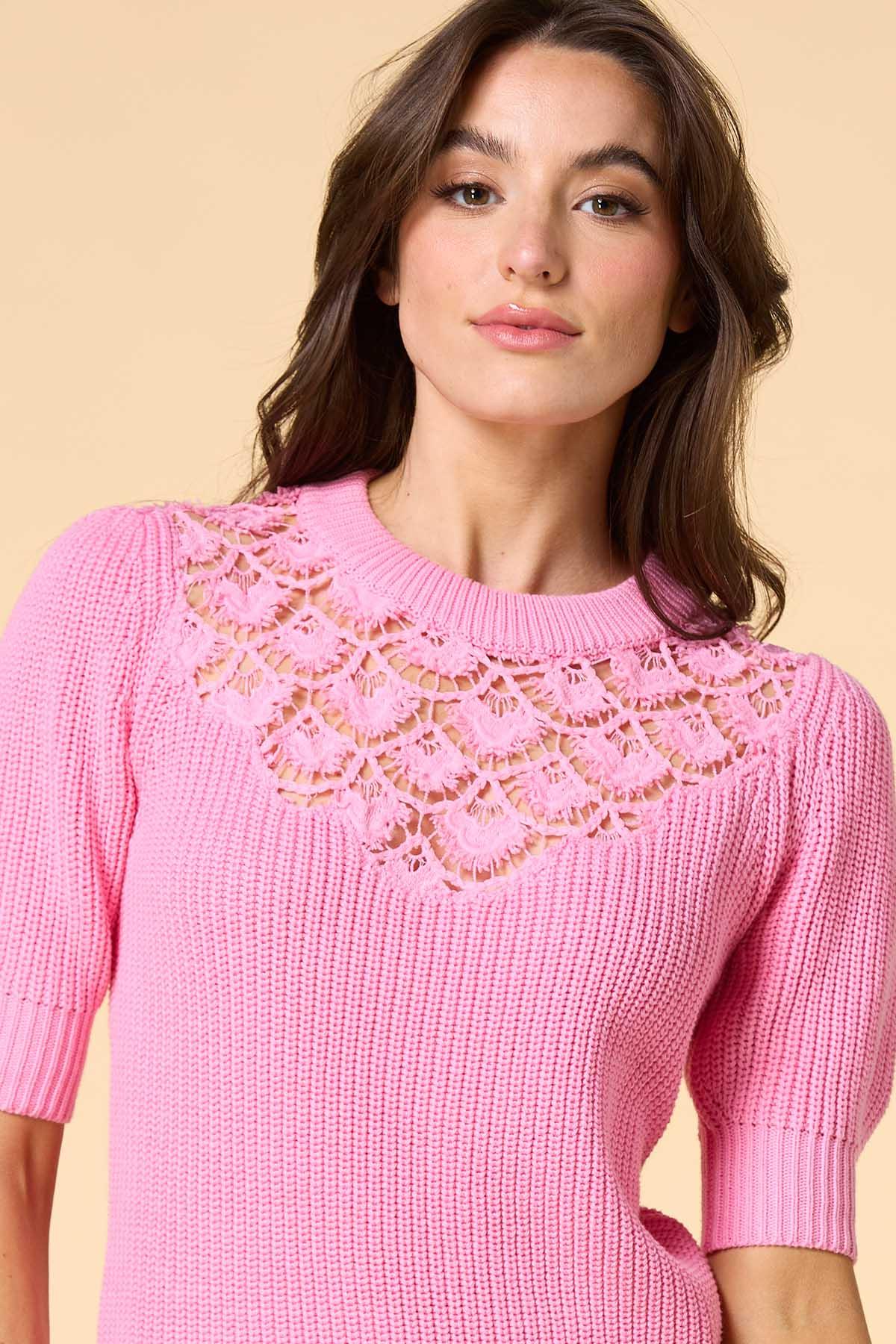 Versona showgirl style sweater PINK