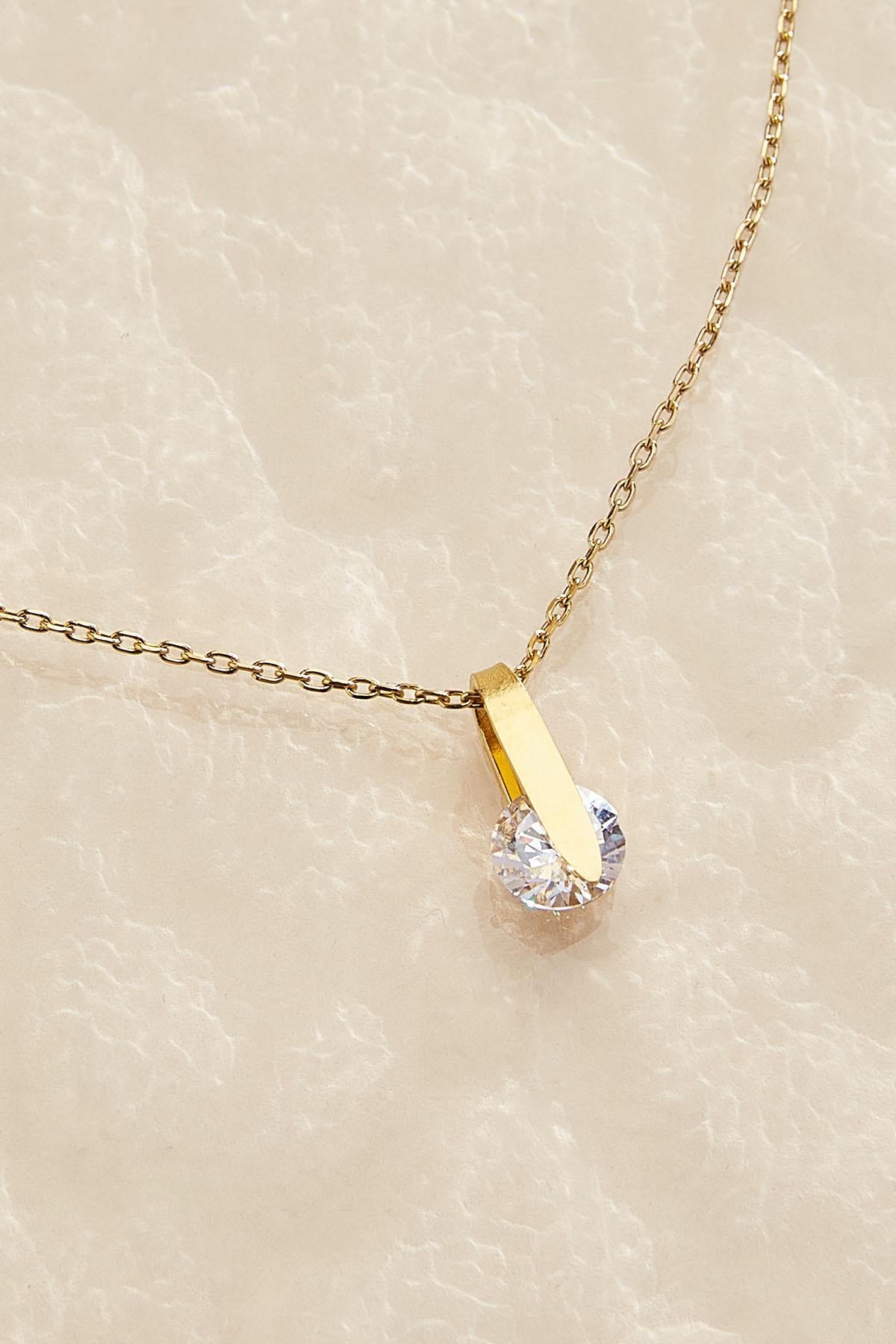Versona waterproof fidget spinner necklace GOLD