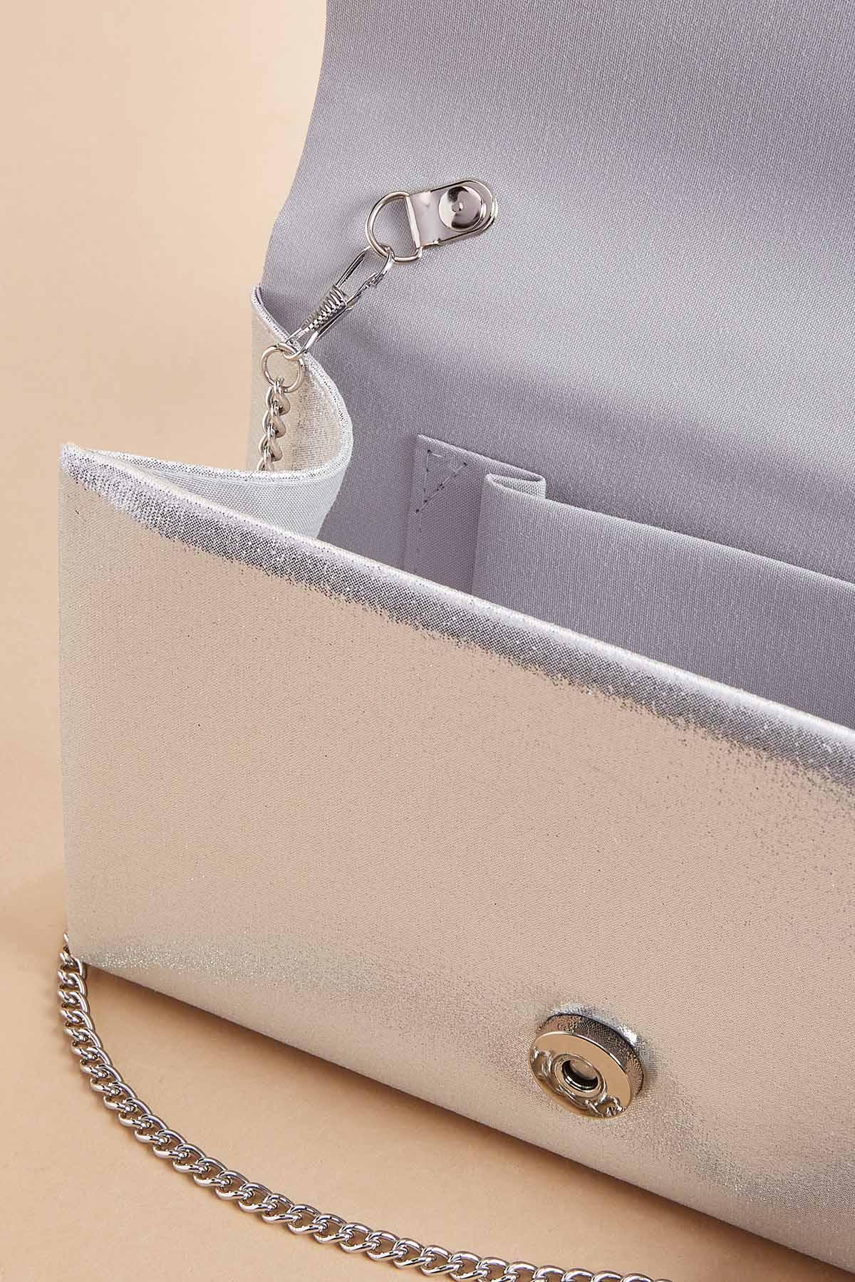 Versona beach icon embellished bag SILVER