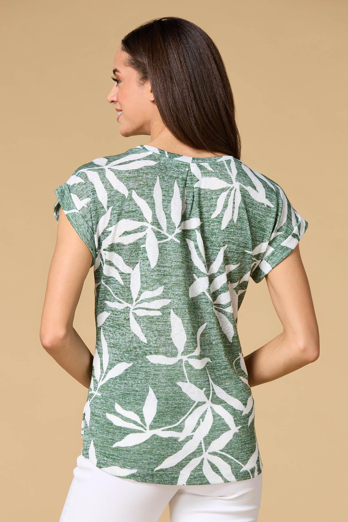Versona no scrubs top GREEN_MULTI