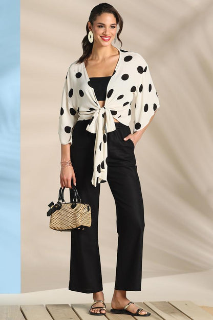 Versona lived in linen pants BLACK