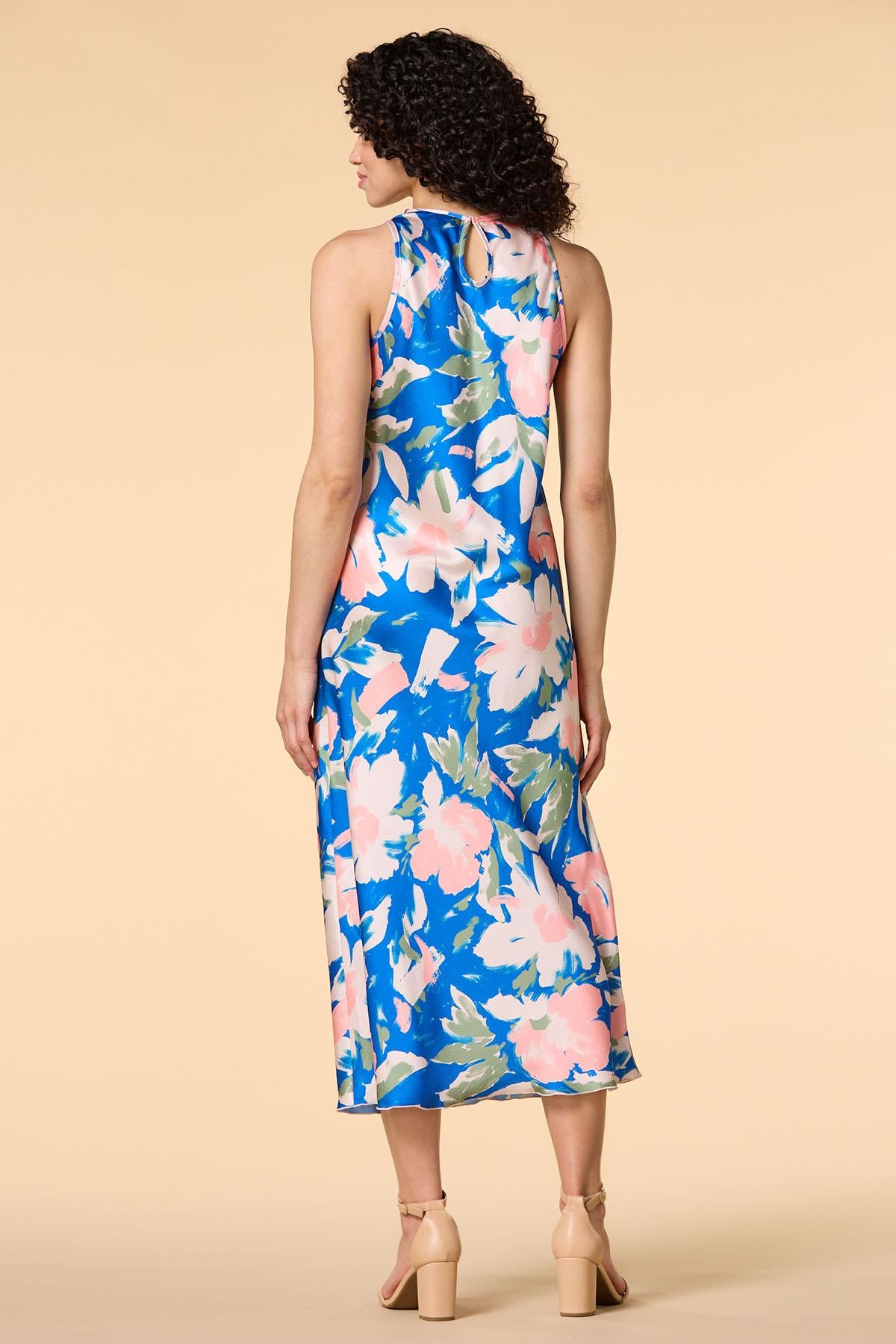Versona slip and slide dress BLUE_MULTI