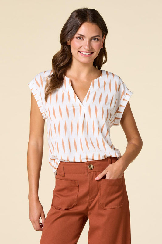 Versona wave after wave top BROWNBEIGE_MULTI