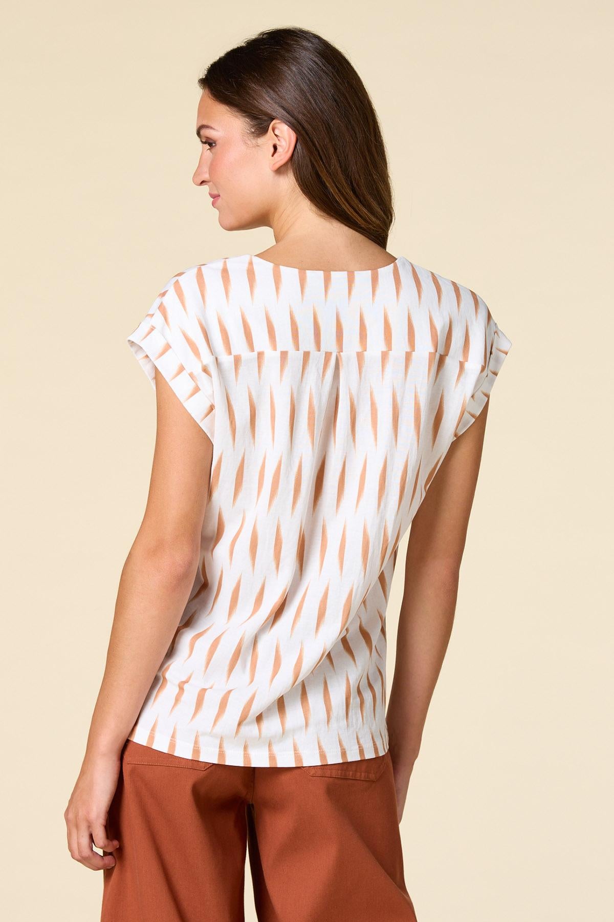 Versona wave after wave top BROWNBEIGE_MULTI