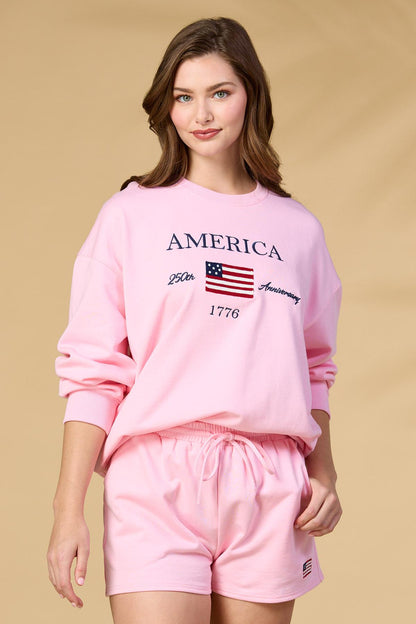 Versona american anniversary sweatshirt PINK