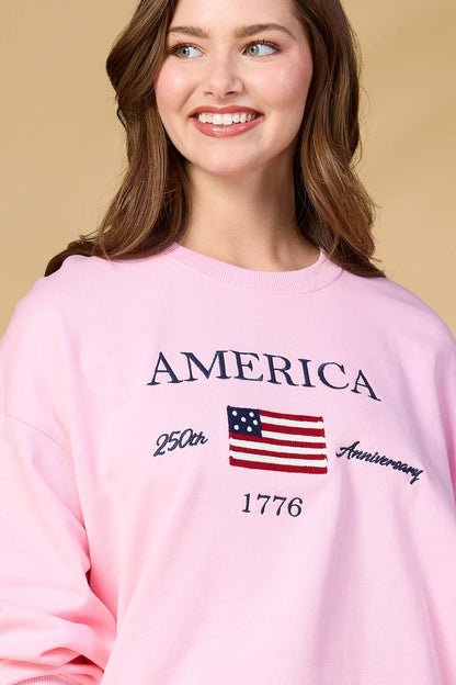 Versona american anniversary sweatshirt PINK
