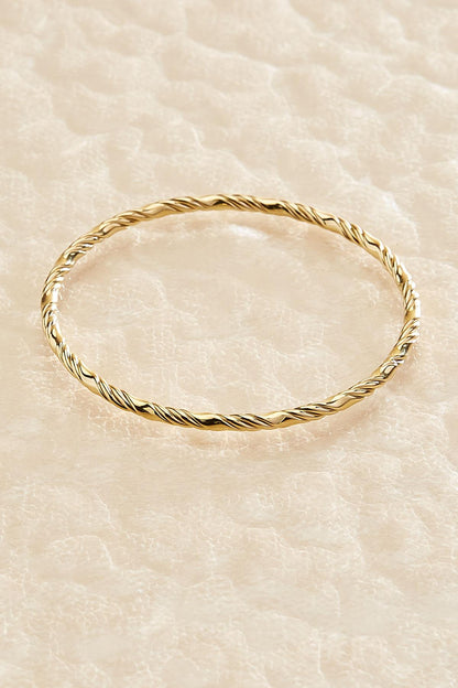 Versona waterproof twisted bangle bracelet GOLD