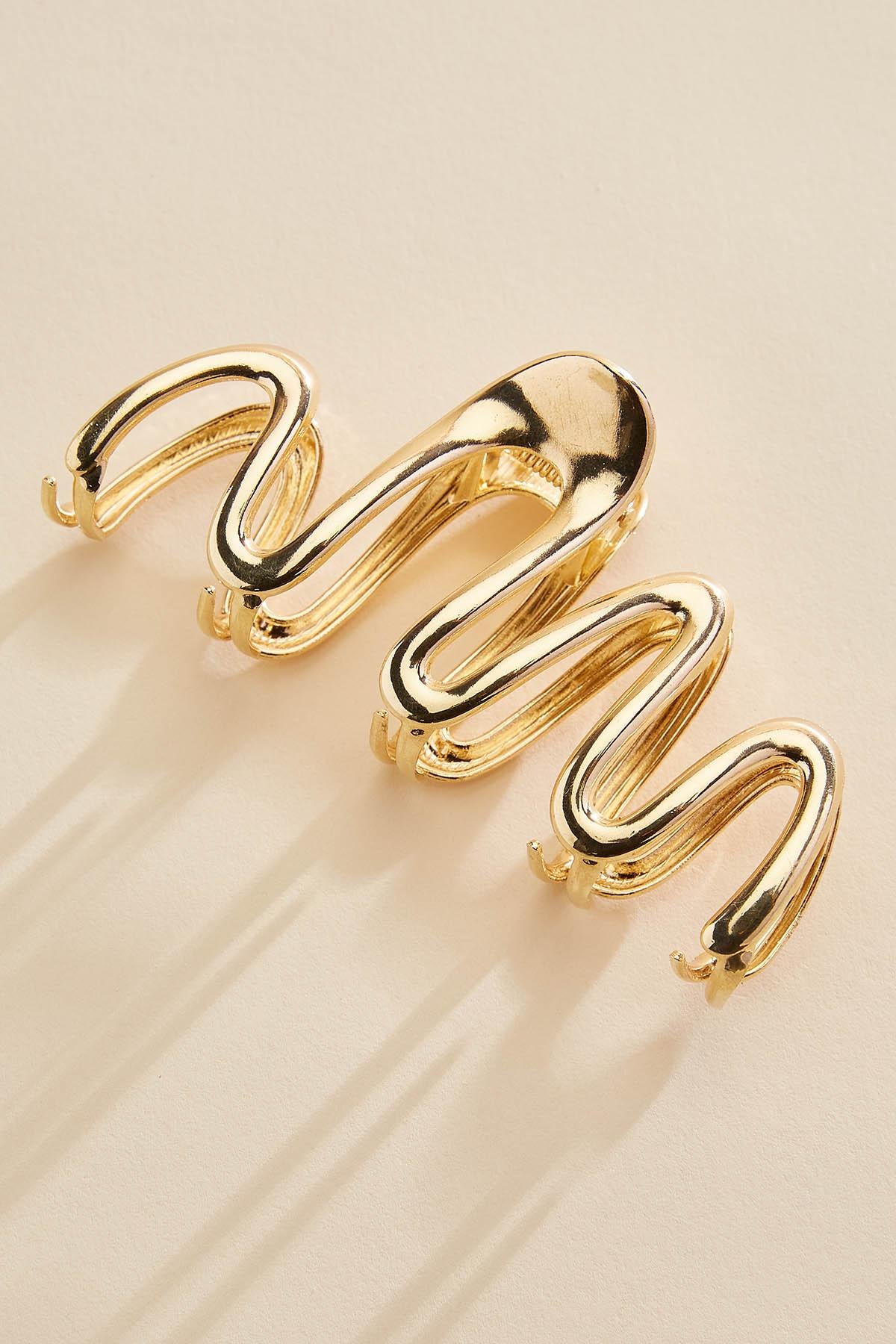Versona gold swirl claw clip GOLD