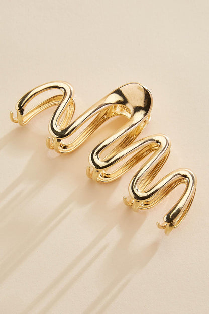 Versona gold swirl claw clip GOLD