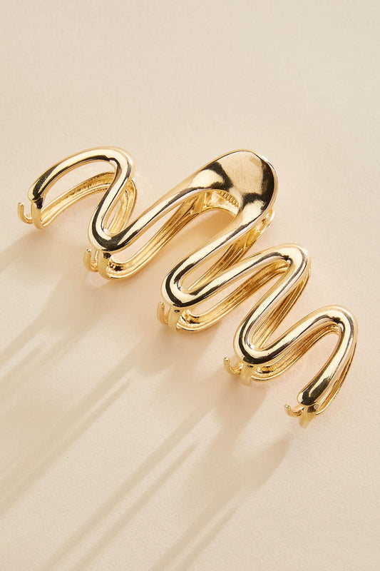 Versona gold swirl claw clip GOLD