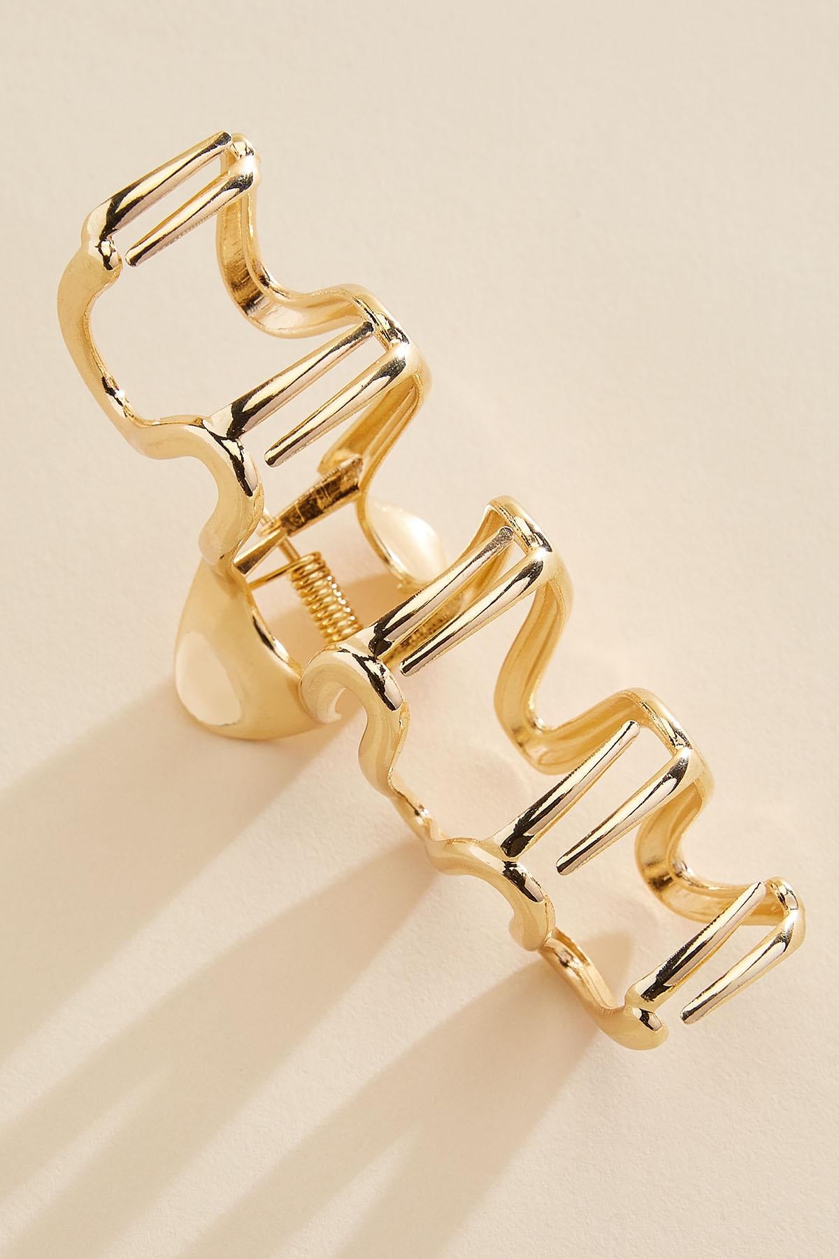 Versona gold swirl claw clip GOLD