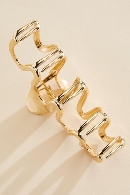 Versona gold swirl claw clip GOLD