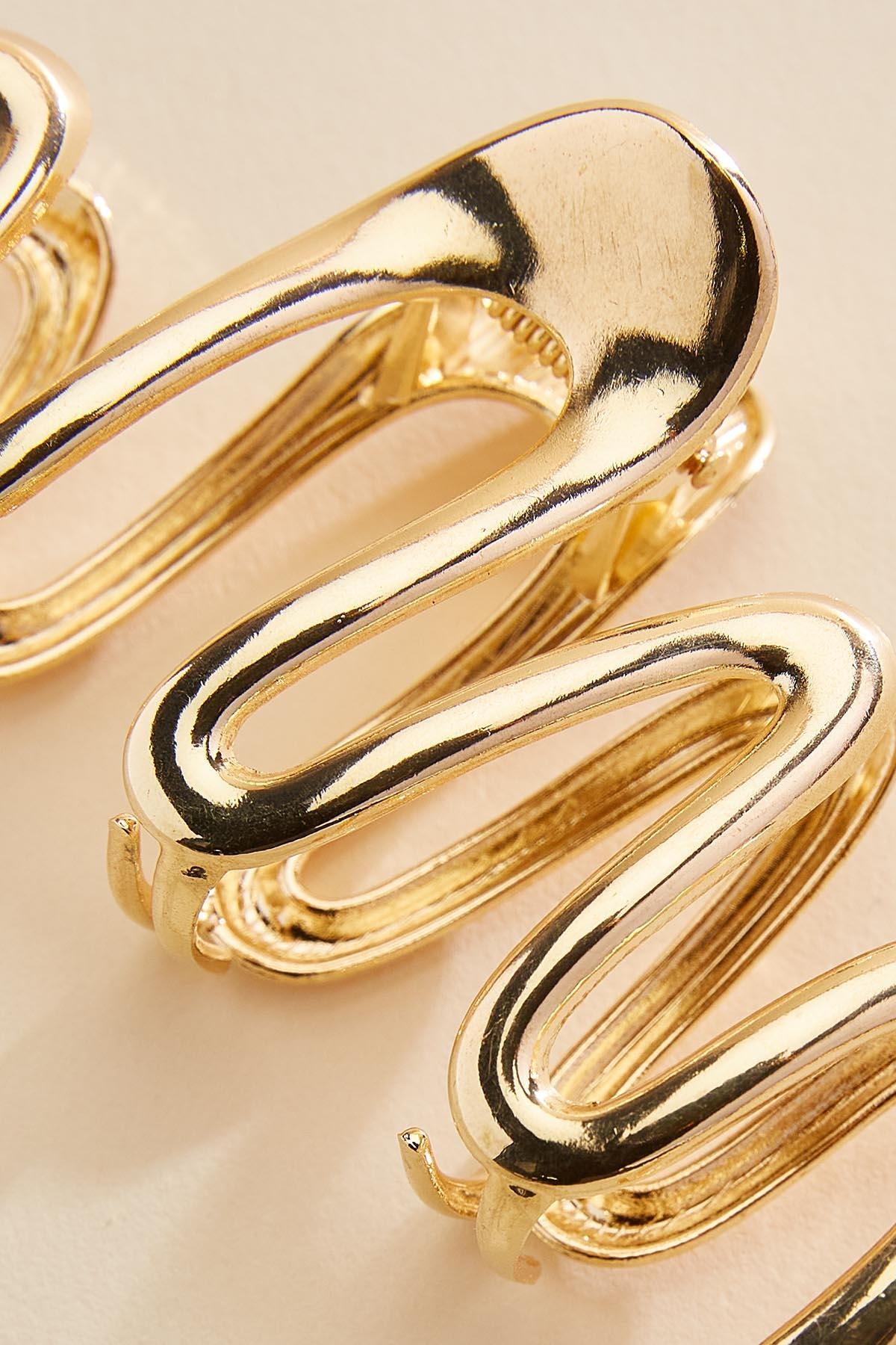 Versona gold swirl claw clip GOLD