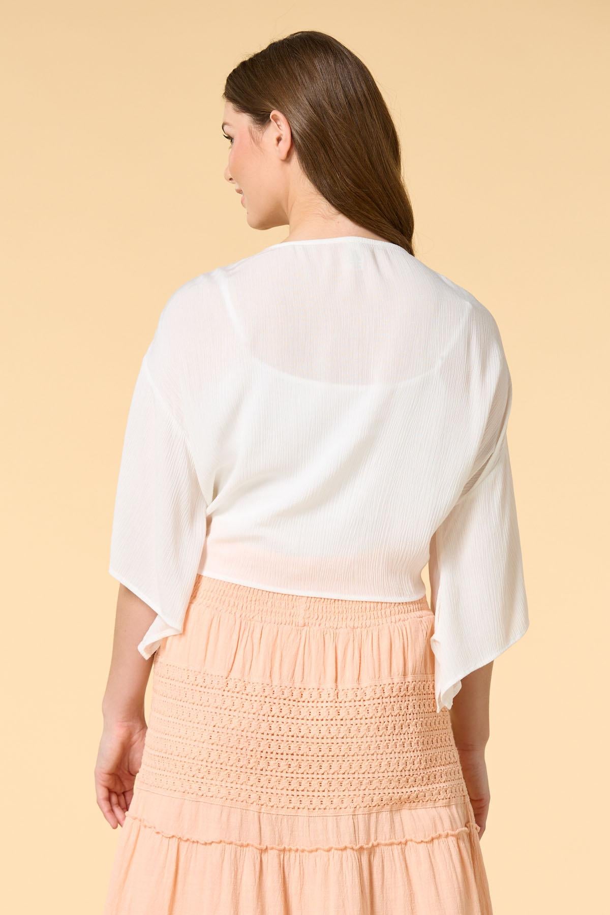 Versona sheer and chic kimono BRIGHT_WHITE