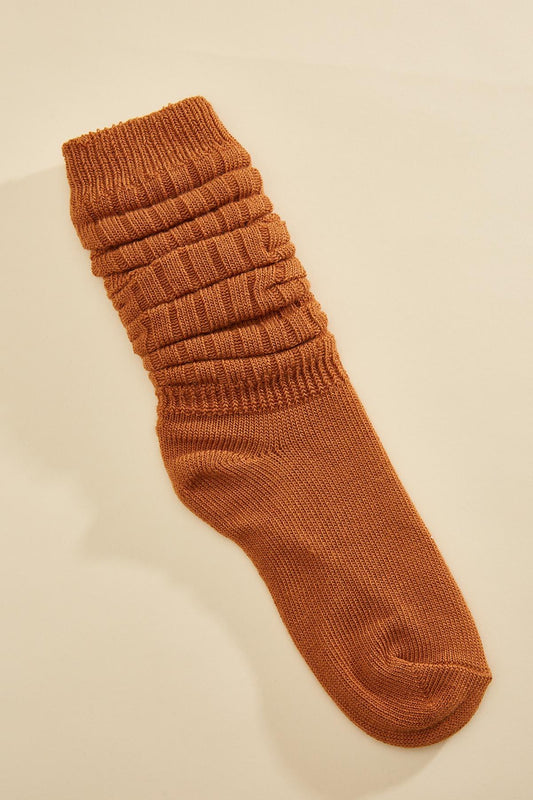 Versona slouchy crew socks WHITE