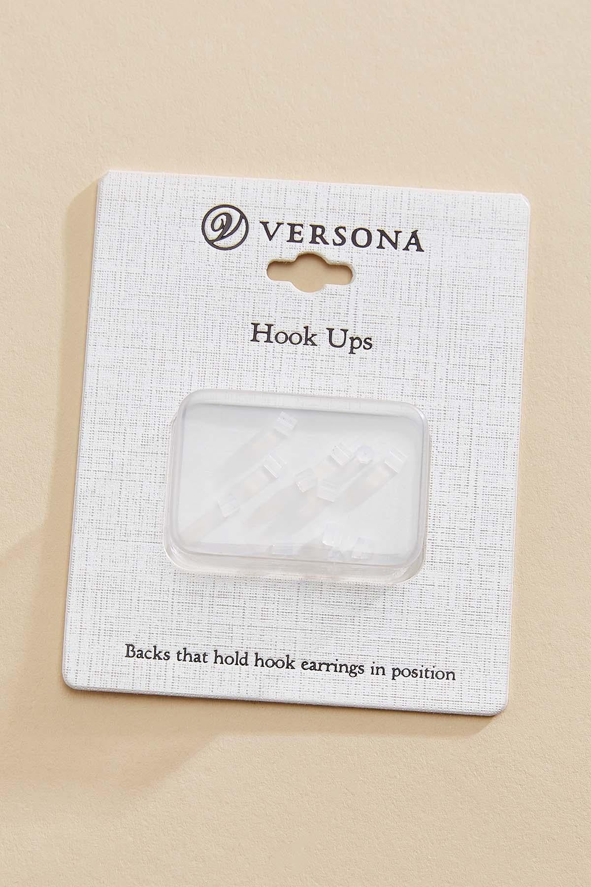 Versona hook up earring backs CRYSTAL_CLEAR
