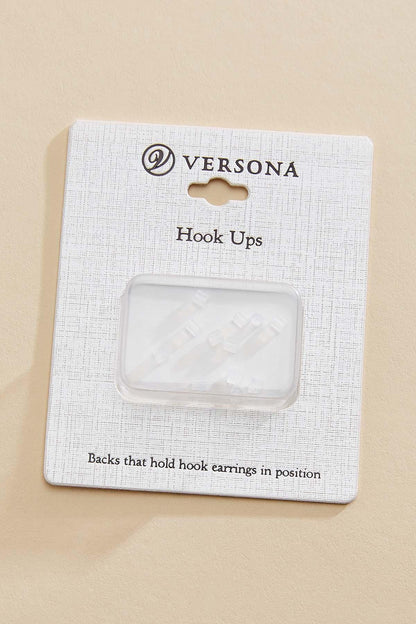 Versona hook up earring backs CRYSTAL_CLEAR