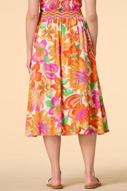 Versona caribbean cutie midi skirt MULTI