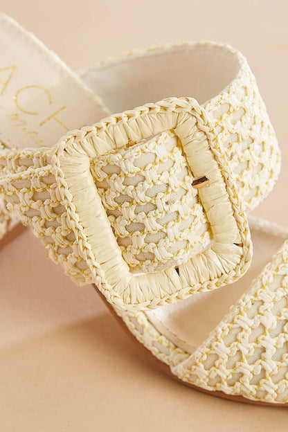Versona buckle band block heels BEIGE