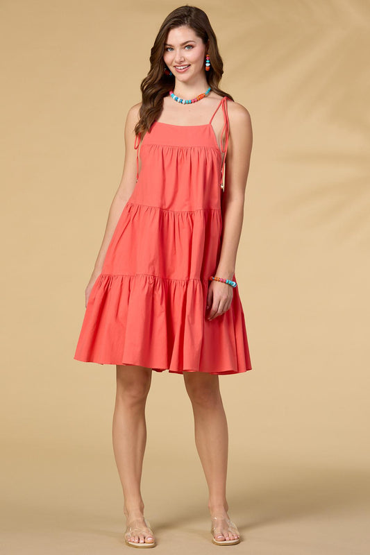 Versona coral island cutie dress CORAL