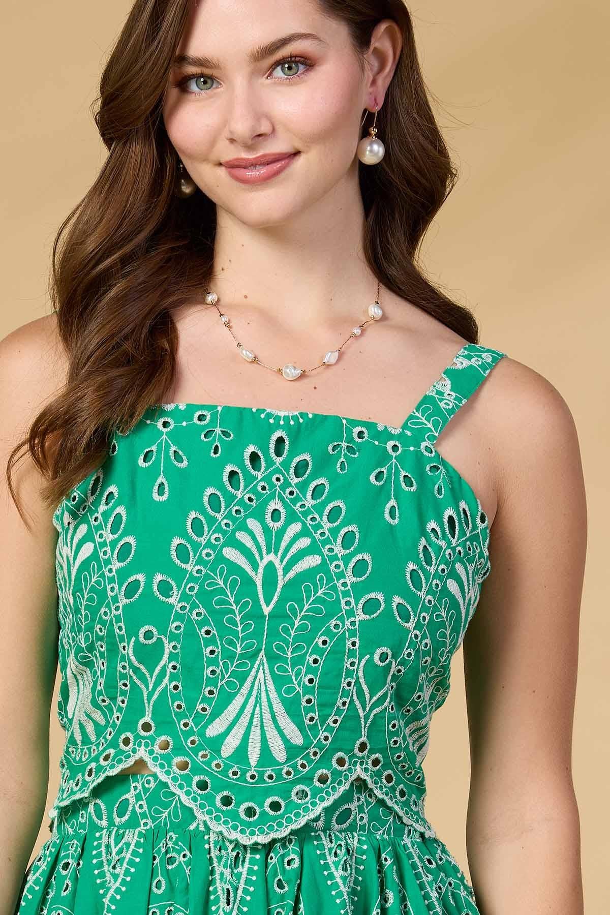Versona go green cropped tank JOLLY_GREEN