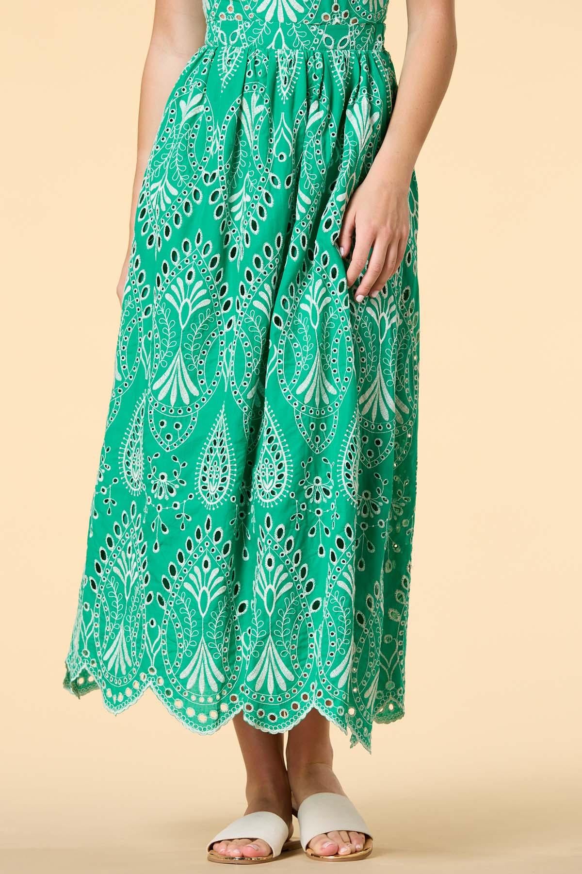 Versona go green maxi skirt JOLLY_GREEN