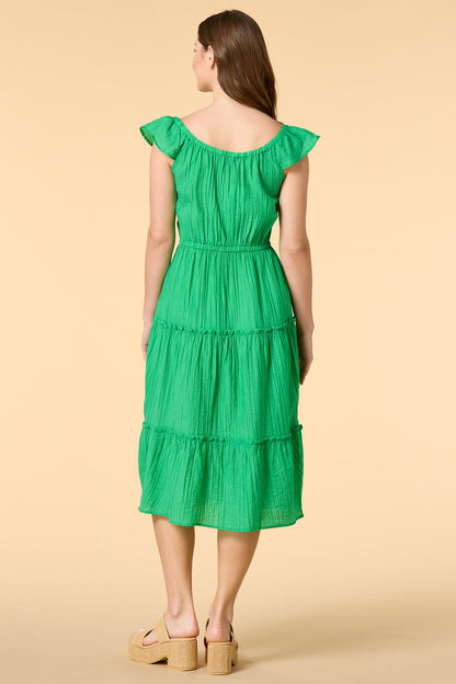 Versona come clean midi dress GREEN