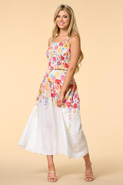 Versona botanical garden maxi skirt MULTI