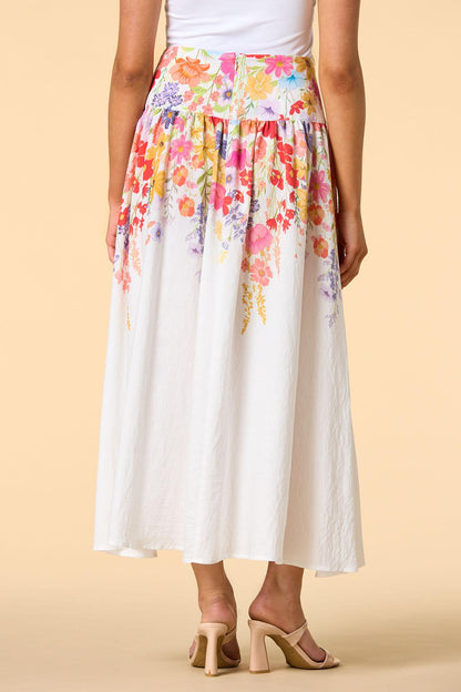 Versona botanical garden maxi skirt MULTI