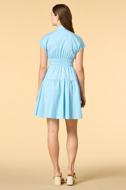 Versona skies above mini dress BLUE