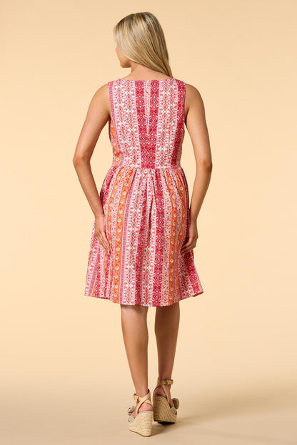 Versona pretty prints mini dress REDPINK_MULTI