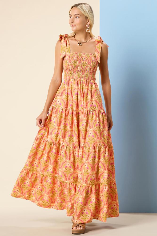 Versona citrus sunshine maxi dress ORANGE_MULTI