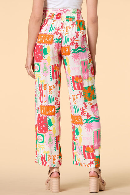 Versona la dolce vita graphic pants MULTI