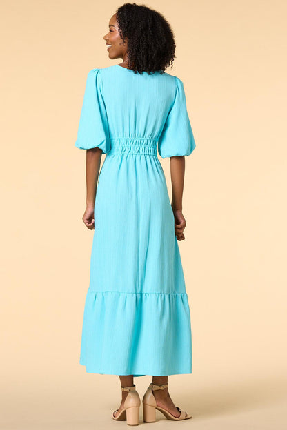 Versona aquamarine dream maxi dress AQUA