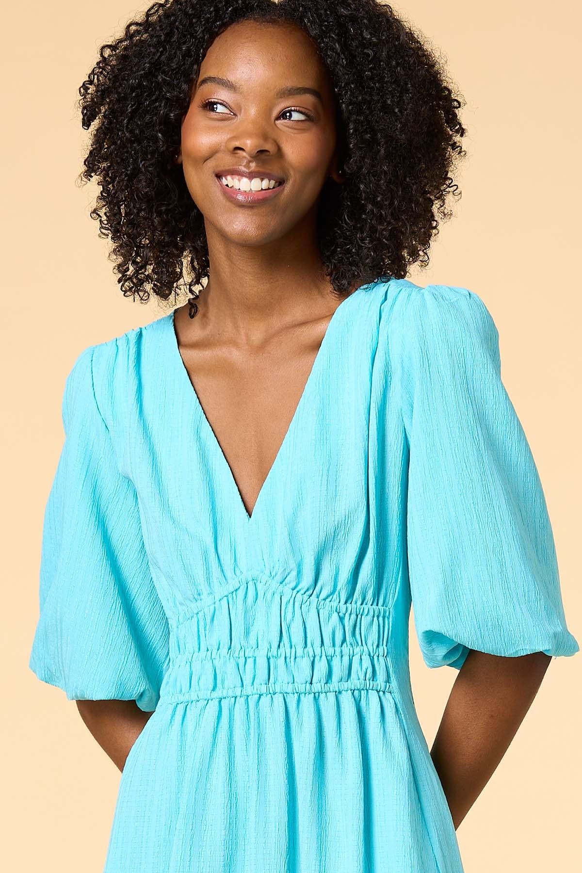 Versona aquamarine dream maxi dress AQUA