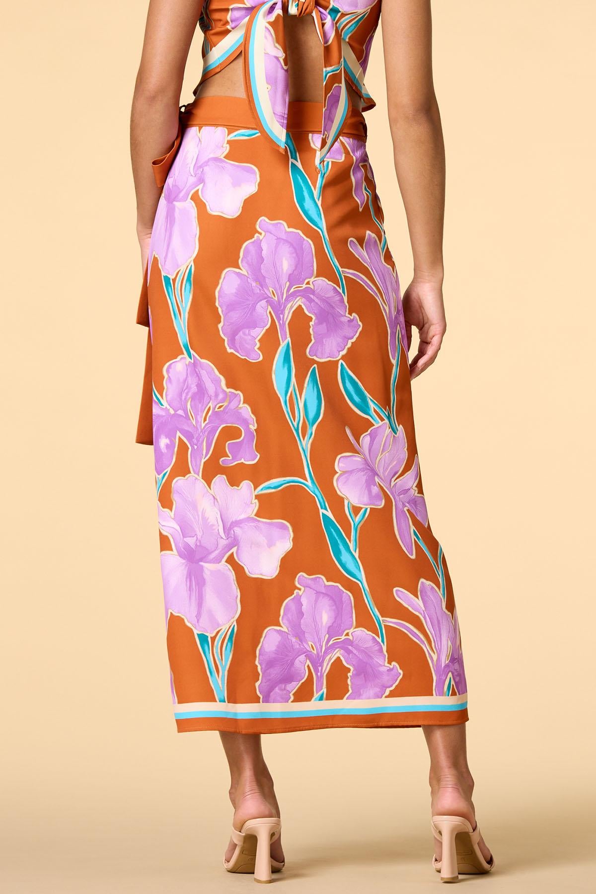 Versona cabo sunset maxi skirt MULTI