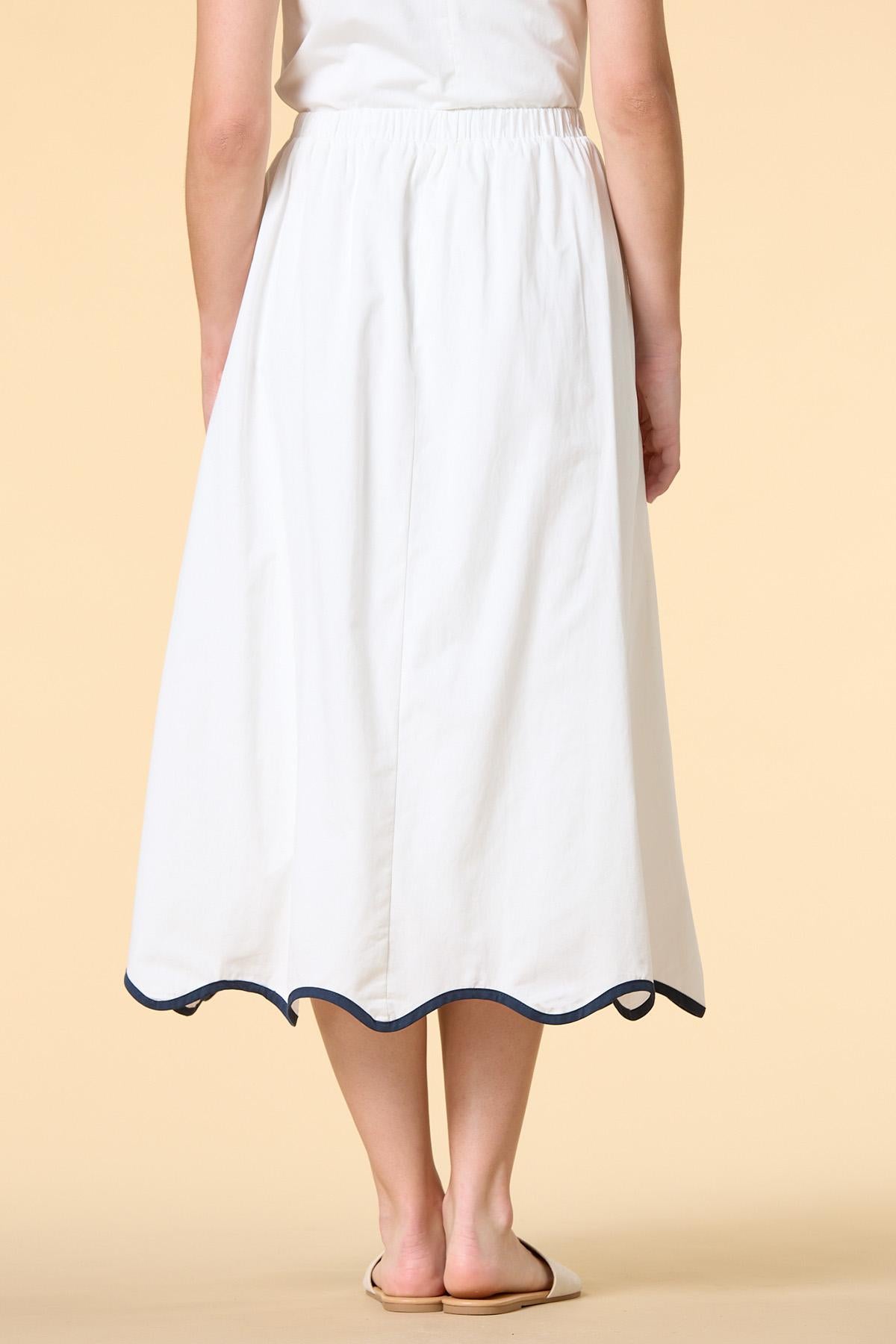 Versona east coast midi skirt WHITE