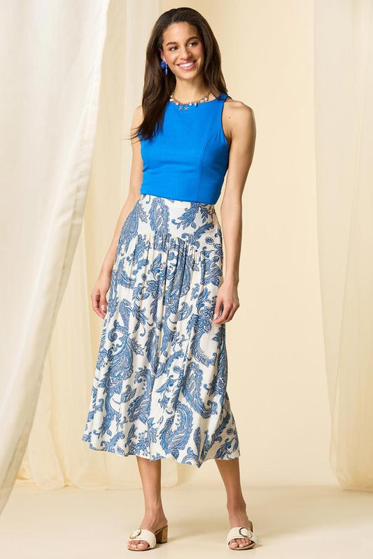 Versona summer breeze midi skirt BLUE_MULTI
