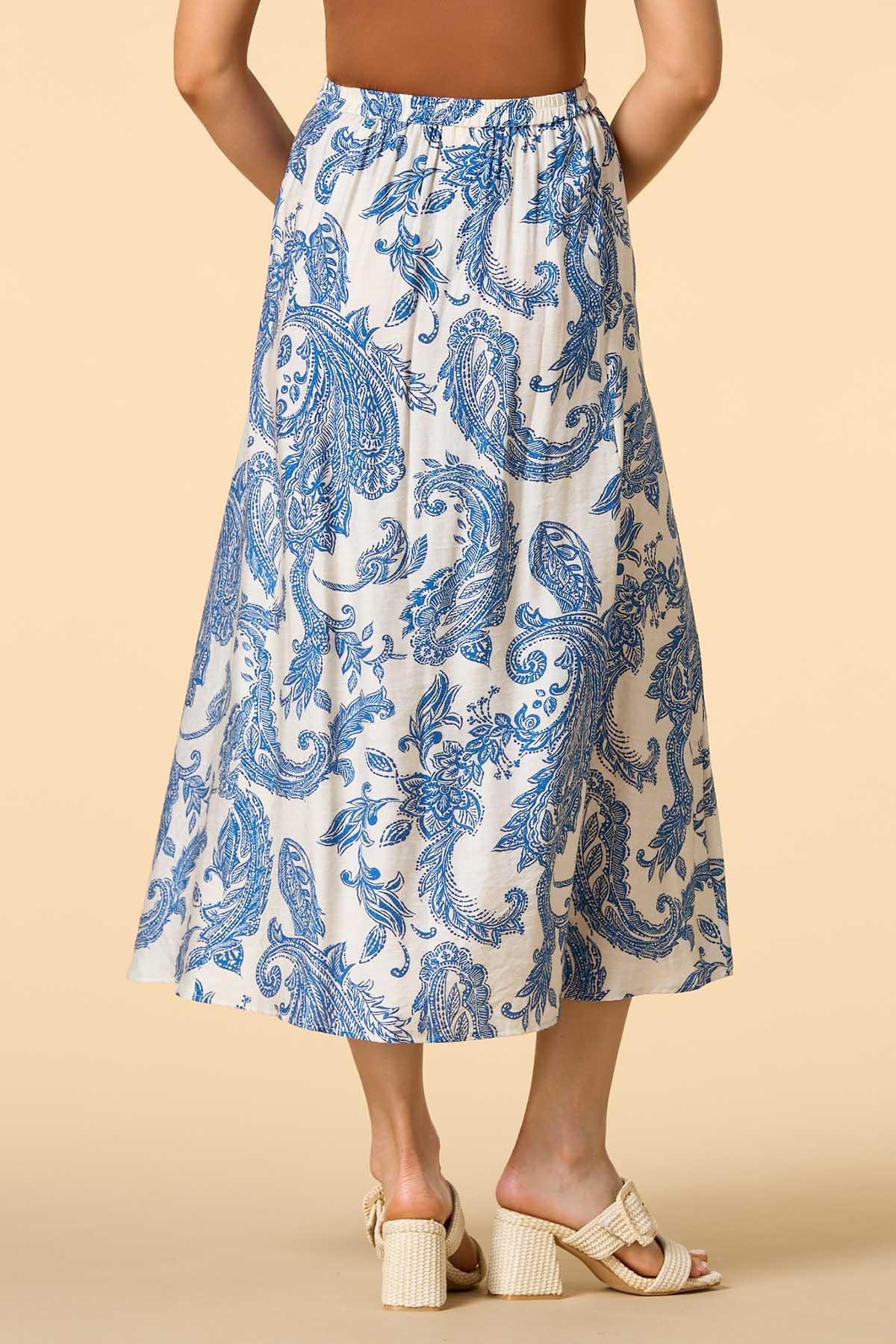 Versona summer breeze midi skirt BLUE_MULTI