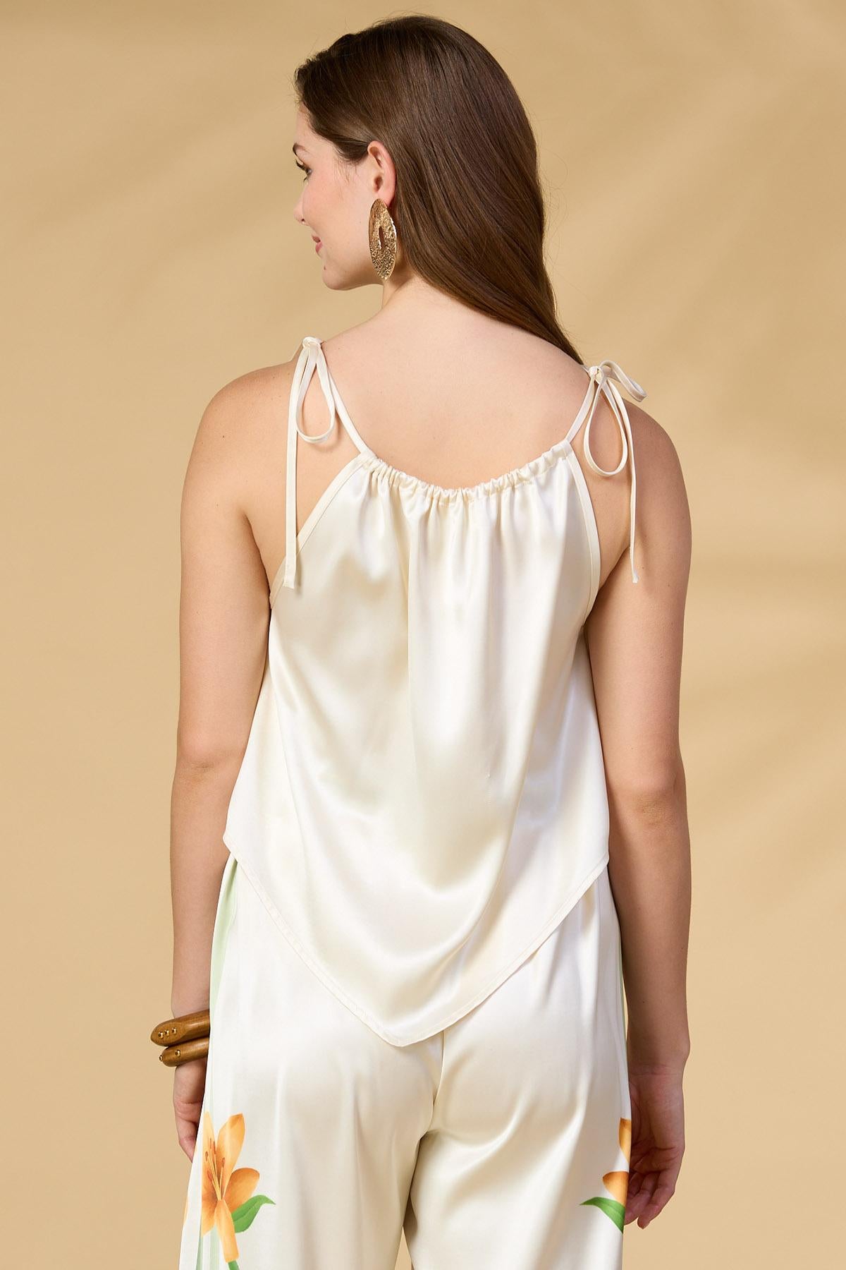 Versona island resort satin tank MULTI