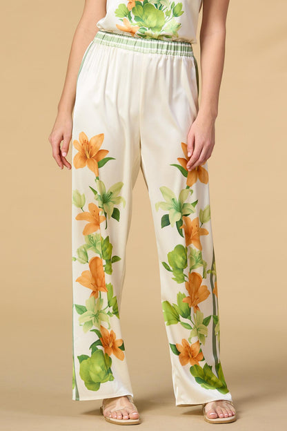 Versona island resort satin pants MULTI