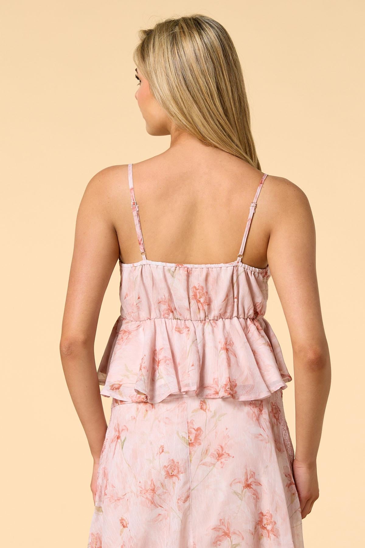 Versona blushing blooms tank PINK