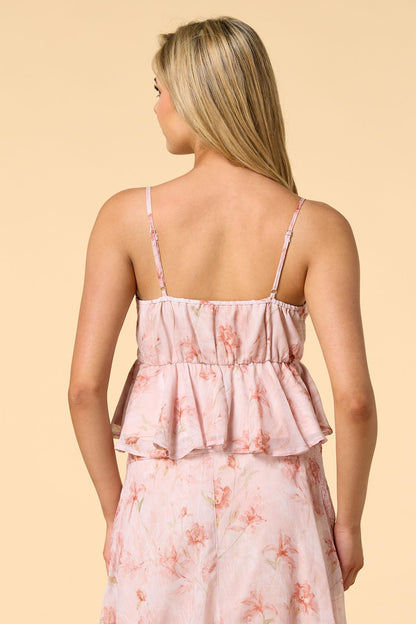 Versona blushing blooms tank PINK
