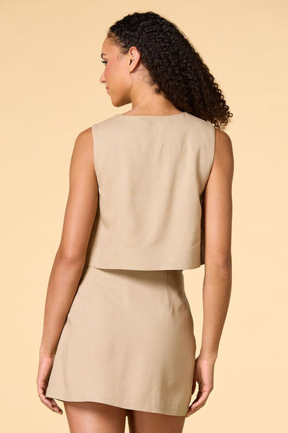 Versona on my wavelength vest KHAKI