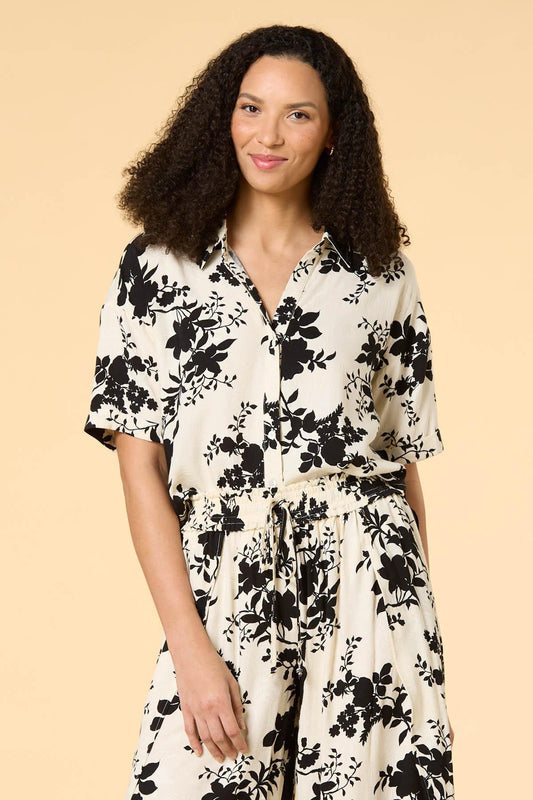 Versona summer shade shirt BLACK_WHITE_PATTERN