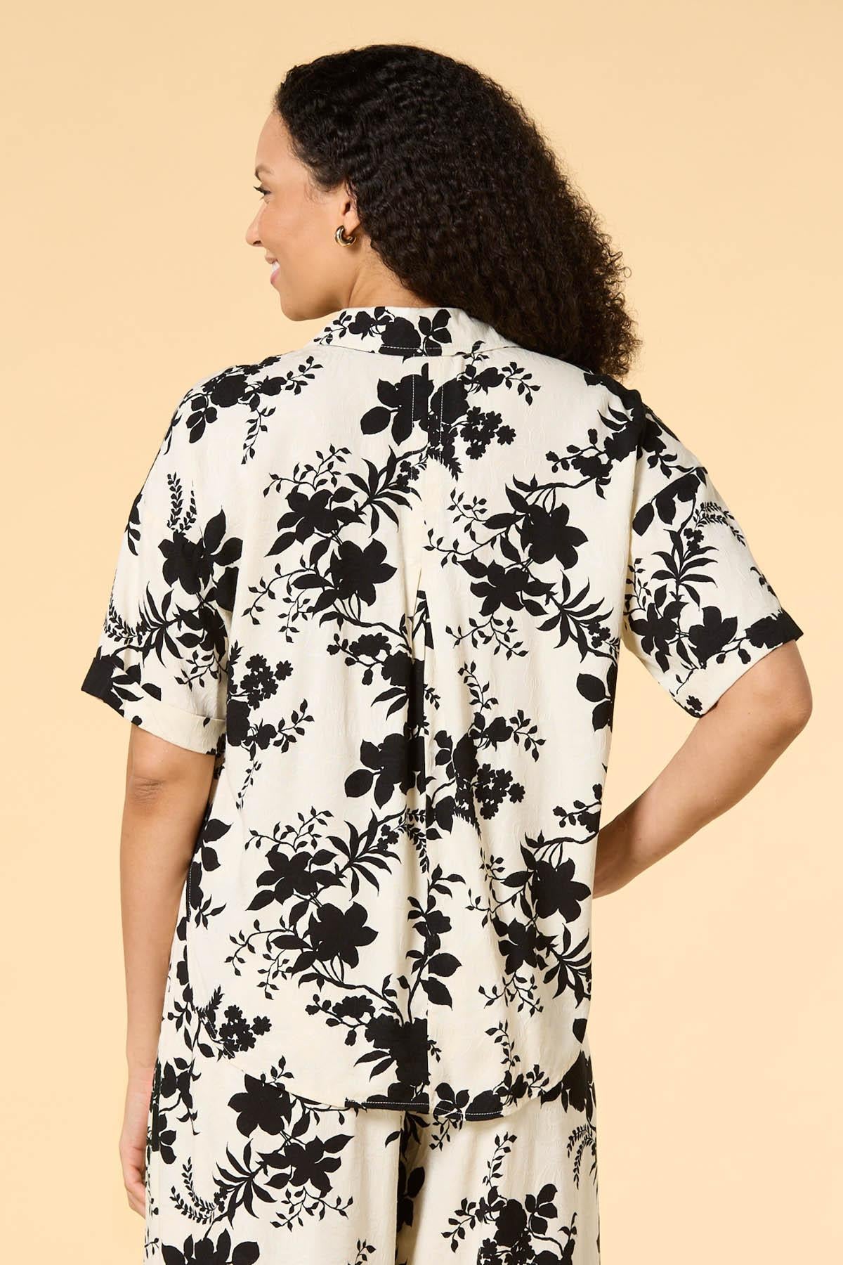 Versona summer shade shirt BLACK_WHITE_PATTERN