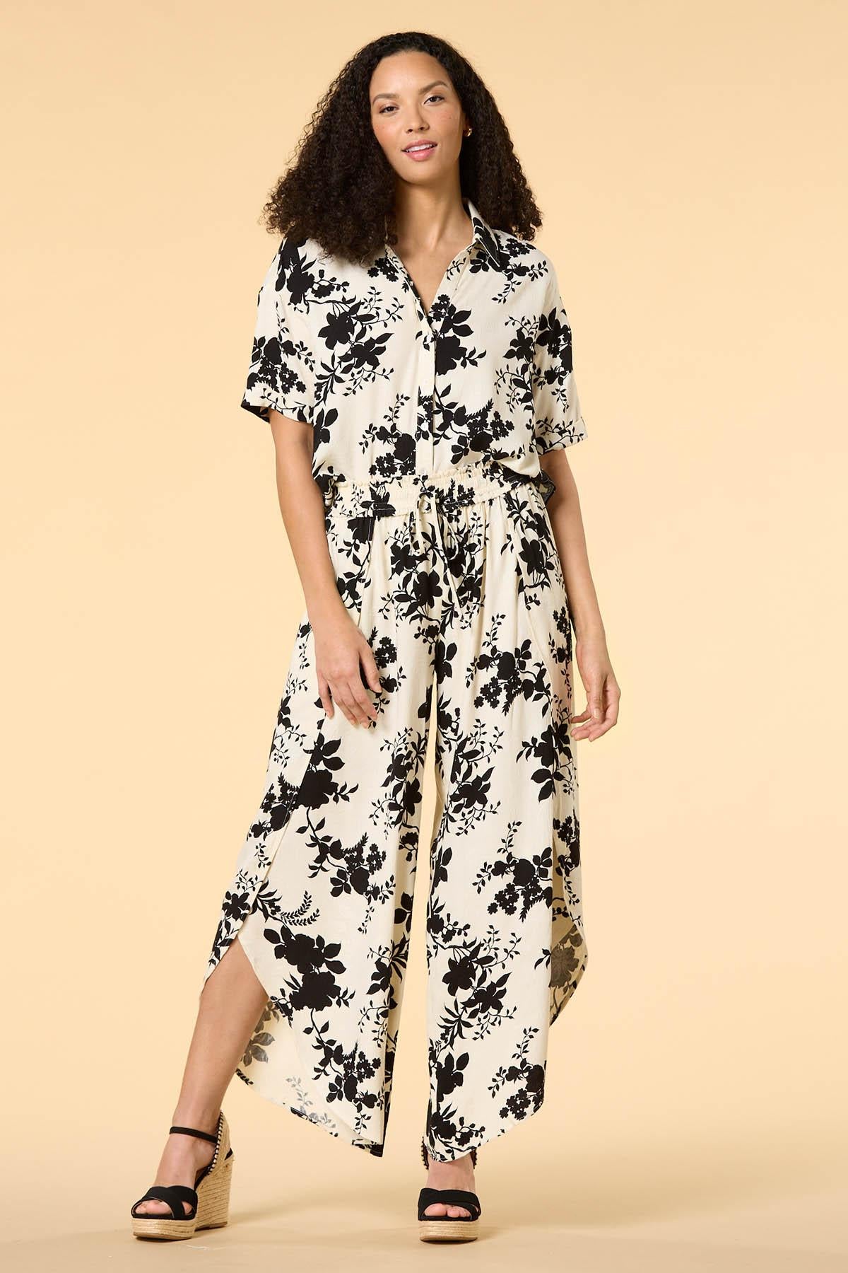 Versona summer shade shirt BLACK_WHITE_PATTERN