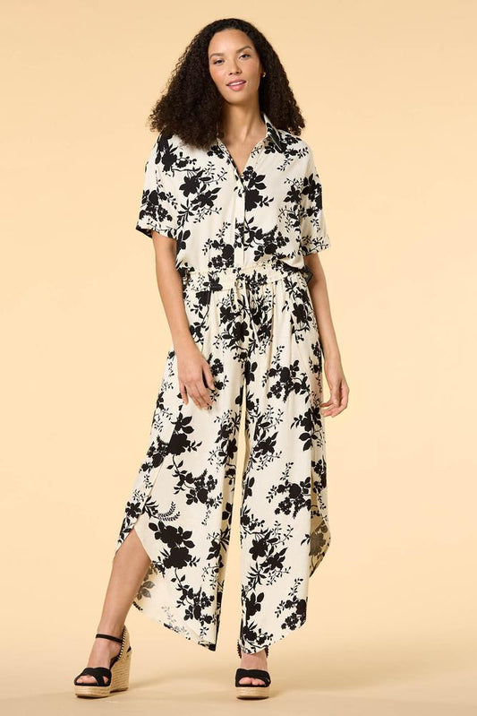 Versona summer shade pants BLACK_WHITE_PATTERN