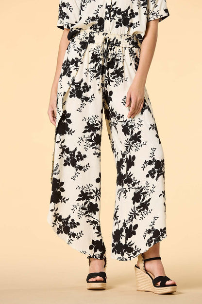 Versona summer shade pants BLACK_WHITE_PATTERN
